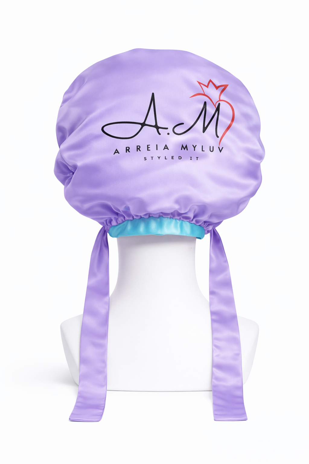 Purple Satin Bonnet