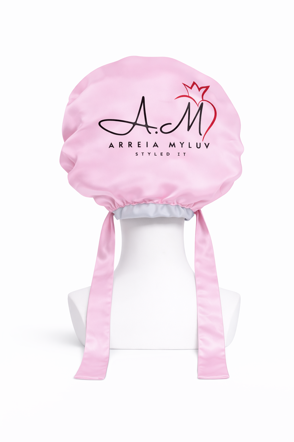 Pink Satin Bonnet
